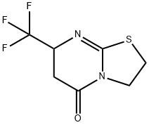 5-Oxo-7-trifluoromethyl-2,3,6,7-tetrahydro-5H-thiazolo(3,2-a)pyrimidin e,81530-38-3,结构式