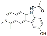 9-ヒドロキシ-1,2,5-トリメチル-6H-ピリド[4,3-b]カルバゾール-2-イウム・アセタート 化学構造式