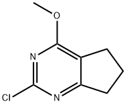 2-氯-4-甲氧基-6,7-二氢-5H-环戊二[D]嘧啶,81532-47-0,结构式