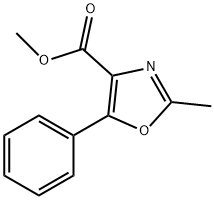 4-Oxazolecarboxylicacid,2-methyl-5-phenyl-,methylester(9CI) Struktur