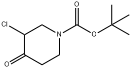 3-氯-4-氧代哌啶-1-碳酸叔丁酯, 815575-86-1, 结构式