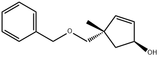 2-Cyclopenten-1-ol,4-methyl-4-[(phenylmethoxy)methyl]-,(1S,4S)-(9CI),815587-20-3,结构式