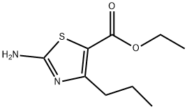 2-氨基-4-丙基-噻唑-5-羧酸乙酯 结构式