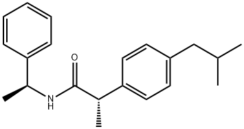 (S,S)-N-(1-Phenylethyl) Ibuprofen AMide Structure