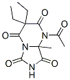 5-acetyl-3,3-diethyl-6-methyl-1,5,8-triazabicyclo[4.3.0]nonane-2,4,7,9 -tetrone 结构式