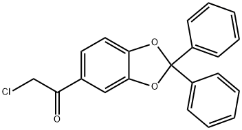 1-(2,2-Diphenyl-1,3-benzodioxol-5-yl)-2-chloroethanone Struktur
