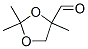 1,3-Dioxolane-4-carboxaldehyde, 2,2,4-trimethyl- (9CI) Structure