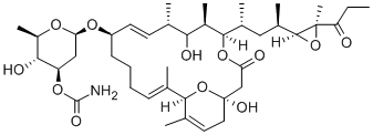 23-デオキシ-23,24-エポキシ-17-ヒドロキシベンツリシジンB3'-カルバマート 化学構造式