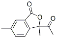 Phthalide, 3-acetyl-3,6-dimethyl- Structure