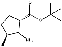 Cyclopentanecarboxylic acid, 2-amino-3-methyl-, 1,1-dimethylethyl ester, (1S,2R,3S)- (9CI) Structure