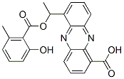 (+)-6-[1-[(2-Hydroxy-6-methylbenzoyl)oxy]ethyl]-1-phenazinecarboxylic acid Structure