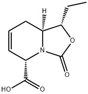 3H-Oxazolo[3,4-a]pyridine-5-carboxylicacid,1-ethyl-1,5,8,8a-tetrahydro-3-oxo-,(1S,5S,8aS)-(9CI) 化学構造式