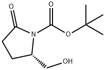 tert-Butyl (2S)-2-(hydroxymethyl)-5-oxopyrrolidine-1-carboxylate Struktur
