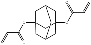 1,3-アダマンタンジオールジアクリレート 化学構造式