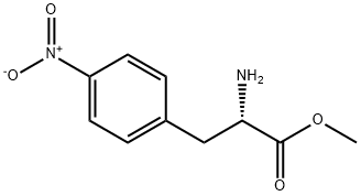 (S)-2-氨基-3-(4-硝基苯基)丙酸甲酯, 81677-60-3, 结构式