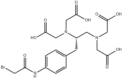 (S)-1-(对溴乙酰氨基苄基)乙二胺四乙酸 结构式