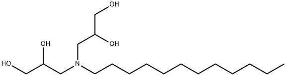 3,3'-(dodecylimino)bispropane-1,2-diol Struktur