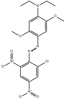 4-[(2-chloro-4,6-dinitrophenyl)azo]-N,N-diethyl-2,5-dimethoxyaniline  Structure