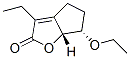 2H-Cyclopenta[b]furan-2-one,6-ethoxy-3-ethyl-4,5,6,6a-tetrahydro-,(6S,6aR)-(9CI) Structure