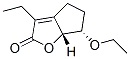 2H-Cyclopenta[b]furan-2-one,6-ethoxy-3-ethyl-4,5,6,6a-tetrahydro-,(6S,6aR)-(9CI) 结构式