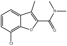 7-Chloro-N,N,3-trimethyl-2-benzofurancarboxamide,81718-68-5,结构式