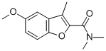 2-Benzofurancarboxamide, 5-methoxy-N,N,3-trimethyl- Structure