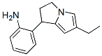 Benzenamine, 2-(6-ethyl-2,3-dihydro-1H-pyrrolizin-1-yl)- (9CI)|