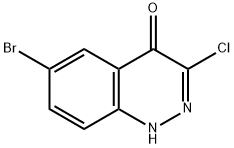 4(1H)-Cinnolinone,  6-bromo-3-chloro- 结构式