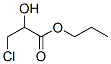 Propanoic  acid,  3-chloro-2-hydroxy-,  propyl  ester|