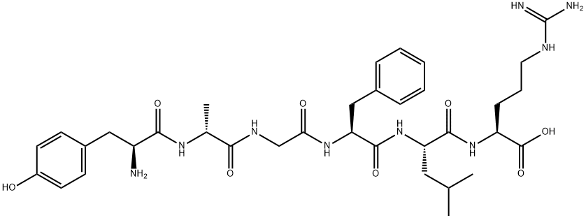 (D-ALA2)-LEUCINE ENKEPHALIN-ARG Structure