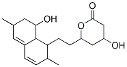 4-hydroxy-6-[2-(8-hydroxy-2,6-dimethyl-1,2,6,7,8,8a-hexahydronaphthalen-1-yl)ethyl]oxan-2-one 结构式