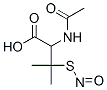 S-Nitroso-N-acetyl-DL-penicillamine 化学構造式