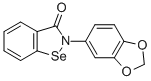 1,2-Benzisoselenazol-3(2H)-one, 2-(1,3-benxodioxol-5-yl)- 化学構造式