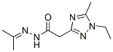 1H-1,2,4-Triazole-3-aceticacid,1-ethyl-5-methyl-,(1-methylethylidene)hydrazide(9CI) Struktur