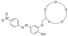 [2-Hydroxy-5-(4-nitrophenylazo)-phenyl]-oxymethyl-15-crown-5,81760-15-8,结构式