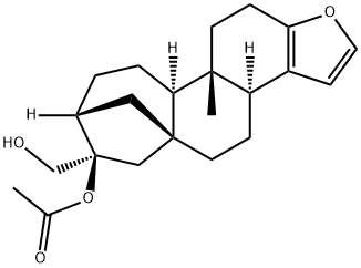 酢酸カフェストール 化学構造式
