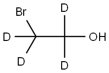 2-溴乙醇-D4 结构式