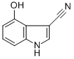 3-CYANO-4-HYDROXYINDOLE 化学構造式