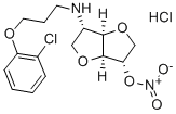 5-(3-(2-Chlorphenoxy)-propylamino)-5-desoxy-1,4:3,6-dianhydro-L-idit-2 -nitrat HCl [German],81785-45-7,结构式