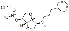 [(1S,2S,5R,6S)-6-(methyl-(3-phenylpropyl)amino)-4,8-dioxabicyclo[3.3.0 ]oct-2-yl] nitrate hydrochloride Struktur