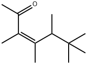 (Z)-3,4,5,6,6-五甲基-3-庚烯-2-酮, 81786-73-4, 结构式