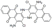 8,17-diamino-7,16-dichloro-6,15-dihydroanthrazine-5,9,14,18-tetrone ,81818-53-3,结构式