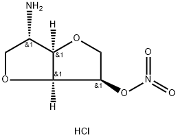 5-Amino-5-desoxy-1,4:3,6-dianhydro-D-glucit-2-nitrat-hydrochlorid [Ger man] 化学構造式