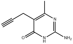 4-Methyl-6-hydroxy-5-(2-propynyl)-2-pyrimidinamine Struktur