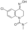 1(2H)-Quinolinecarboxamide, 6-chloro-3,4-dihydro-4-(hydroxyimino)-N,N- dimethyl- Structure