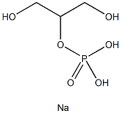 β-グリセロりん酸二ナトリウム四水和物 化学構造式