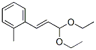 Benzene, 1-(3,3-diethoxy-1-propenyl)-2-methyl- (9CI) 化学構造式