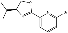 (4S)-2-bromo-6-(4-isopropyl-4,5-dihydro-oxazol-2-yl)pyridine 结构式