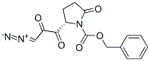 N-carbobenzoxypyroglutamyl diazomethyl ketone Structure