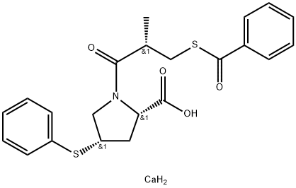ゾフェノプリルカルシウム 化学構造式